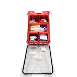 Milwaukee® 48-73-8435C First Aid Kit, 76 Components, 4.6 in Height, 9.8 in Width, 15.2 in Depth, People Served: 30