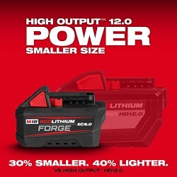 Milwaukee® 48-11-1861 M18™ REDLITHIUM™ FORGE™ Cordless Battery Pack, Lithium-ion Battery, 18 V Charge