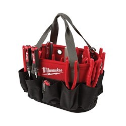 Milwaukee® 48-22-8275 Underground Oval Bag, 1680D Ballistic, Black/Red/Gray