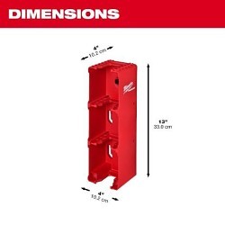 Milwaukee® 48-22-8339 Packout Battery Rack, Wall Mounted