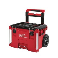 Milwaukee® PACKOUT™ 48-22-8426 Waterproof Rolling Tool Box, 18.9 in H x 25.6 in W x 22.1 in D