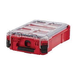 Milwaukee® PACKOUT™ 48-22-8435 Compact Impact-Resistant Tool Organizer, 4.61 in H x 15.24 in W, Polymer, Red