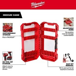 Milwaukee® 48-32-4096 SHOCKWAVE 55-Piece Bit Set, Hex Point, Alloy Steel