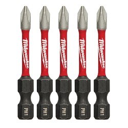 Milwaukee® SHOCKWAVE™ 48-32-4638 Impact Driver Bit, PH1 Phillips® Point, 2 in OAL, 1/4 in, Steel