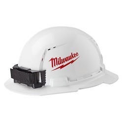 Milwaukee® BOLT™ 48-73-1090 Reversible Hard Hat Headlamp Mount, For Use With Front Brim Hard Hats, ABS, Black