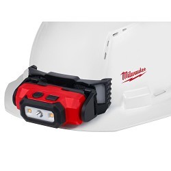 Milwaukee® BOLT™ 48-73-1090 Reversible Hard Hat Headlamp Mount, For Use With Front Brim Hard Hats, ABS, Black