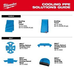 Milwaukee® 48-73-4544 Safety Helmet Cooling Liner, Polyester