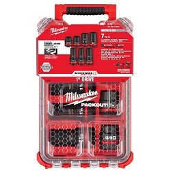 Milwaukee® 49-66-7840 Socket Set, Yes Impact Rated, Measurement System: SAE, 6 Points, 7 Piece
