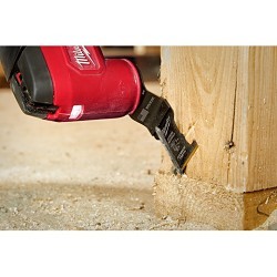 Milwaukee® 49-25-1203 OPEN-LOK™ 1-Piece Bi-Metal Blade, For Use With Oscillating Multi-Tool, 1-1/4 in Cutting Width, 1-5/8 in Max Plunge Cut Depth, 20 Teeth, 18 Teeth per inch