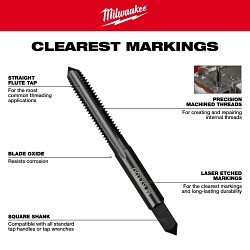 Milwaukee® 49-22-5601 Tap and Die Set, 17 Pieces, M3-0.50 mm, M4-0.70 mm, M5-0.80 mm, M6-1.00 mm, M7-1.0 mm Tap Thread