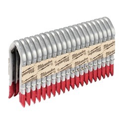 Milwaukee® MPU134-960 Galvanized Staple, 1-3/4 in Leg Length, Steel, 3/4 in Crown Width