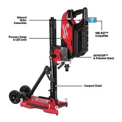 Milwaukee® MX FUEL™ MXF301-2CXS Handheld Core Drill Kit With Stand, 1-1/4 to 7 in Chuck, 790/1550 rpm No-Load, MX FUEL™ REDLITHIUM™ Lithium-Ion Battery