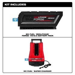 Milwaukee® MXFHD812 MX FUEL™ REDLITHIUM™ FORGE™ Cordless Battery Pack, Lithium-ion Battery, 72 V Charge