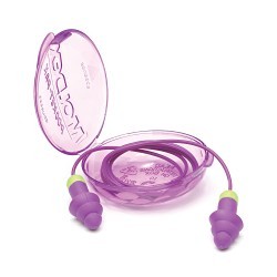 Moldex® 6405 Earplug, Corded, 27 dB Noise Reduction Rating, Pod, Reusable, Purple Plug, Purple Cord, 50 Pair/Box