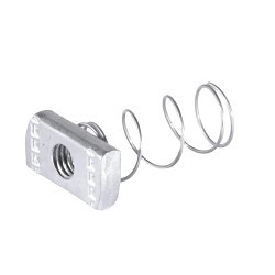 Nichols Manufacturing N225S6 Spring Nut, SAE, 1/2-13 in, Stainless Steel