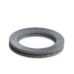 Nord-Lock NL12 Wedge Locking Washer, Metric, 12 mm Nominal, Steel, 13 mm Inside Dia, 19.5 mm Outside Dia, 2.5 mm Thickness
