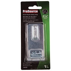 Staple Safety Hasp, 3-1/2 in Length, Zinc