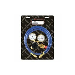 Flow Gauge Regulator, CGA-580 Inlet Connection, 5/8-18 Rhf, 0.032 in Orifice Outlet, 2 in Gauge