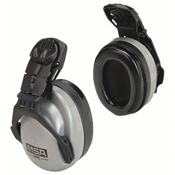 MSA Safety Sound Control™ 10061272 Ear Muffs, Hard Hat Mounted, 27 dB NRR, Dielectric, Passive, HPE, Black/Gray