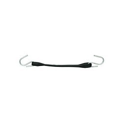 Rubber Tarp Strap, 15 in, Open Hook