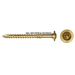 RSS 2816247 Rugged Structural Screw, 5/16 in, 3-1/8 in Overall Length, Washer, Steel, Star Drive