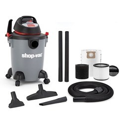 Wet/Dry Vacuum Cleaner, 8.4 A, 6 gal Tank, 3 hp, 120 V