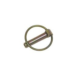 Lynch Pin, 1/4 in Dia, 2-1/8 in Overall Length, Carbon Steel, Zinc Plated