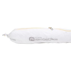 New PIG® BOM304 Oil-Only Absorbent Boom, 8 in Dia, 10 ft Length, 12 gal Absorption Capacity, Fluids Absorbed: Oils, Fuels, Oil-based Liquids (not Water), White