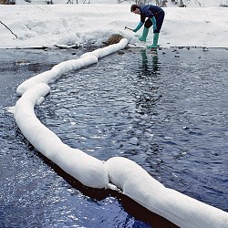 New PIG® BOM304 Oil-Only Absorbent Boom, 8 in Dia, 10 ft Length, 12 gal Absorption Capacity, Fluids Absorbed: Oils, Fuels, Oil-based Liquids (not Water), White