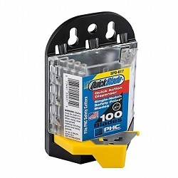 Pacific Handy Cutter Quick Blade SPD-017 Blades Dispenser Unit, Steel/Plastic, Blunt Blade, 1-11/16 in Blade Length, 3 in Blade Width, 0.015 in Thickness