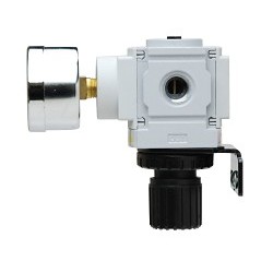 PneumaticPlus PPR2-N02BG-2 Pressure Air Regulator, 1/4 in Nominal, 3 to 30 psi, 49 scfm