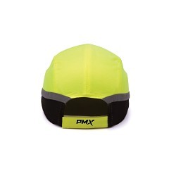 Pyramex® HP50031 Baseball Style Bump Cap, Hi-Viz Lime, ABS/Cotton/Polyester Mesh, Hook and Loop Strap Suspension