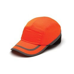 Pyramex® HP50041 Non-Rated Baseball Bump Cap, Hi-Viz Orange, ABS/Cotton/Polyester