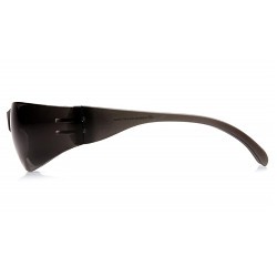 Pyramex® Intruder® S4120ST Safety Glasses, Anti-Fog, Anti-Scratch Lens Coating, Gray Lens, Frameless, Blue Frame, Polycarbonate Frame, Polycarbonate Lens, Universal