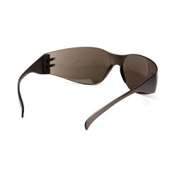 Pyramex® Intruder® S4170S Safety Glasses, Anti-Scratch Lens Coating, Silver Mirror Lens, Frameless, Polycarbonate Lens