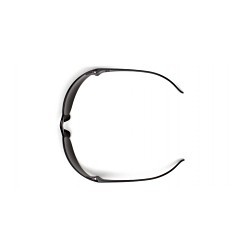 Pyramex® Intruder® S4170S Safety Glasses, Anti-Scratch Lens Coating, Silver Mirror Lens, Frameless, Polycarbonate Lens