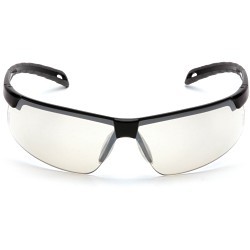 Pyramex® SB8680D Safety Eyewear, Anti-Scratch Lens Coating, Indoor/Outdoor Mirror Lens, Semi-Framed Frame, Black Frame, Polycarbonate Frame, Polycarbonate Lens, ANSI Z87.1, CAN/CSA Z94.3-15, CE EN166, MIL-PRF 32432