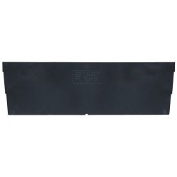 Quantum® DSB109 Bin Divider, 3 in Height, 3-1/2 in Width, 1/4 in D, Polypropylene, Black