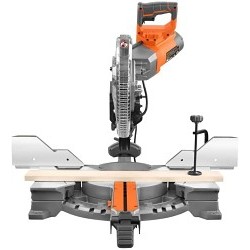 RIDGID® R4222 Dual Bevel Sliding Miter Saw, 12 in Blade, 70 deg Miter Capacity, LED Cut Line Indicator