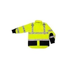 Radians® RW32-3Z1Y-5X Rain Jacket, 5X-Large, Hi-Vis Green, Oxford Polyester