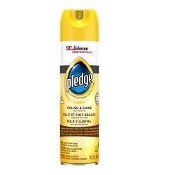 S.C. Johnson & Son Pledge® 301168 Furniture Polish, 14.2 oz, Aerosol, Lemon, Liquid