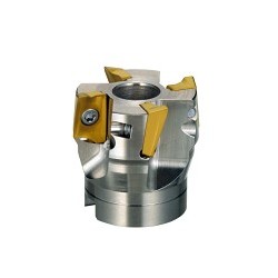SUMITOMO 2200W4C Indexable Shell Mill, 3 in Cutting Dia, 1-3/4 in Overall Length, WECX Insert, 1 in Arbor Hole Diameter, 0/90 deg Lead Angle, Yes Through Coolant (Yes/No)