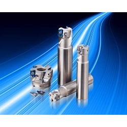 SUMITOMO 2200W4C Indexable Shell Mill, 3 in Cutting Dia, 1-3/4 in Overall Length, WECX Insert, 1 in Arbor Hole Diameter, 0/90 deg Lead Angle, Yes Through Coolant (Yes/No)