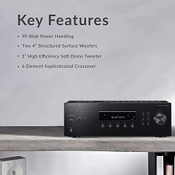 SUREWERX PIONEER® SX-10AE Audio Stereo Receiver, 20 Hz to 20 kHz