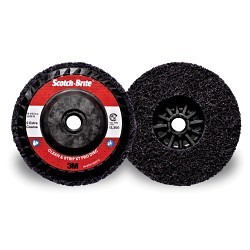 Scotch-Brite™ 7100175252 Clean and Strip XT Pro Clean and Strip Disc, 4-1/2 in Dia Disc, Extra Coarse Grade, Silicon Carbide Abrasive, Fiber Backing