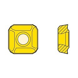 Seco 77374 Drill Insert, Square, 11T3 Insert, SPGX Insert, 0.1560 in Thickness, 0.4531 in Inscribed Circle, Manufacturer's Grade: T400D, Material Grade: C1