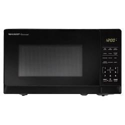 Sharp SMC0710BB Countertop Microwave, 10.2 in Outside Height, 17.3 in Outside Width, 12.8 in Outside Depth, 0.7 cu-ft, 700 W