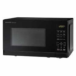 Sharp SMC0710BB Countertop Microwave, 10.2 in Outside Height, 17.3 in Outside Width, 12.8 in Outside Depth, 0.7 cu-ft, 700 W