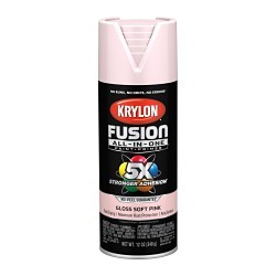 Sherwin-Williams® Krylon® K02717007 Spray Paint, 12 oz Container, Pink Blush, 20 to 25 sq-ft Coverage, 2 hr Curing