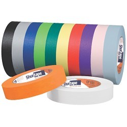 Shurtape® CP631 - 24 mm Masking Tape, 55 m Length, 24 mm Width, 0.11 mm Thickness, Synthetic Rubber Adhesive, Colored Crepe Paper Backing, Orange